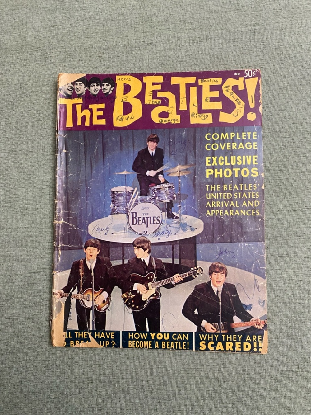 The Beatles Vintage Magazine  - 1964 Souvenir First United States Arrival
